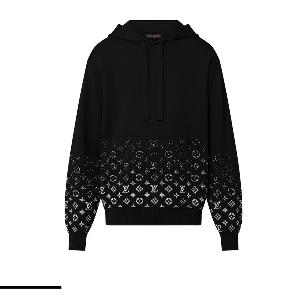Louis Vuitton Black and White Monogram Hoodie